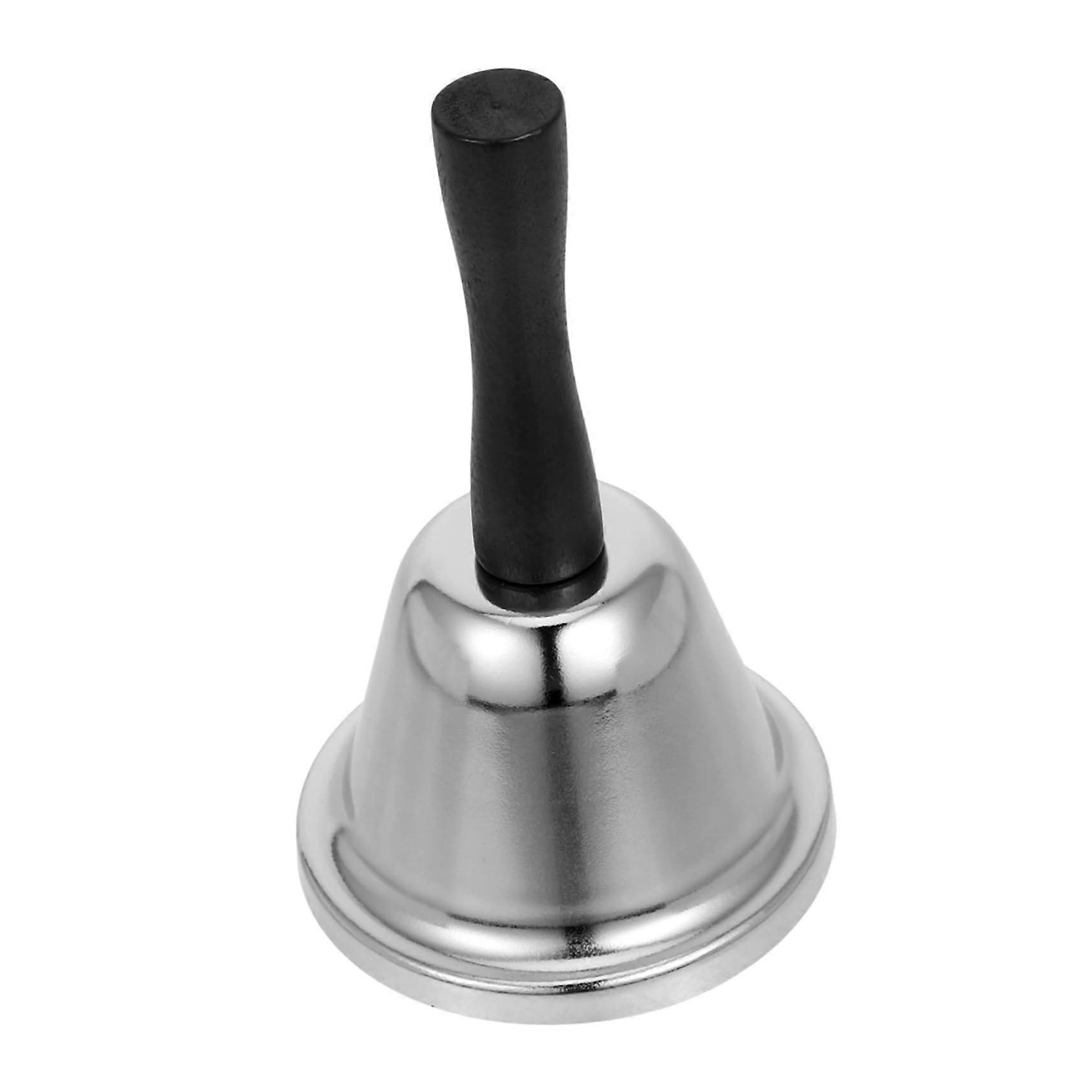 Hand Bell with Wooden Handle Classroom Bell for Teachers Loud Table Bell for Restaurants Events Stylish Easy to Use Design