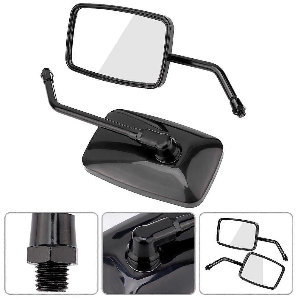 2Pcs Motorcycle Modified Round Rearview Mirror Chrome Rear View Side Mirrors