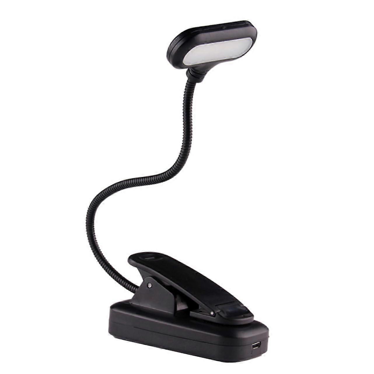 Clip Light Table Lamp Pack of 2 Adjustable LED Book Lights with Eye Protection for Reading and Camping, Portable Desk Lamp