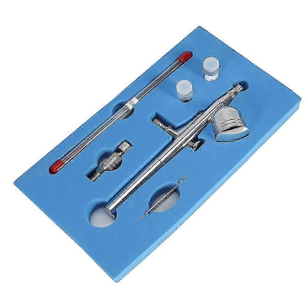 Gravity Feed Dual Action Airbrush Sæt Maling Sprøjtepistol til kage Udsmykning / Neglekunst