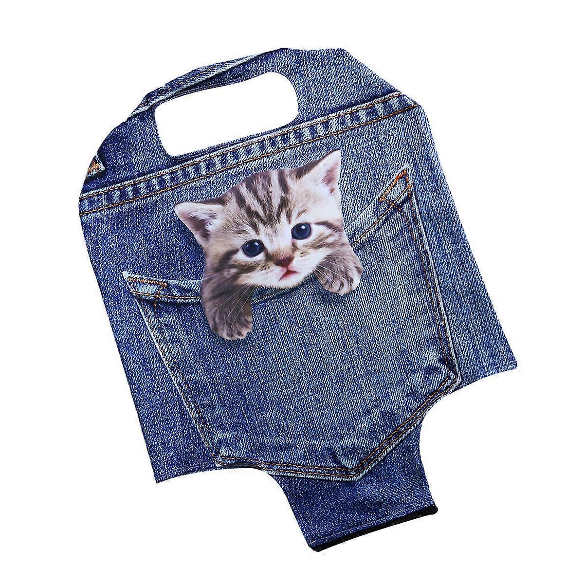 Cute Suitcase Cover for Trolley Suitcase Blue 58x45cm Splash-Proof Anti-Scratch 1Pack