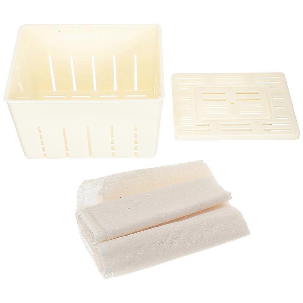 Bean Curd Molds Rectangular Tofu Making Tool For Food Preparation 14.00X10.50X9.50CM Cheese Making 1Set