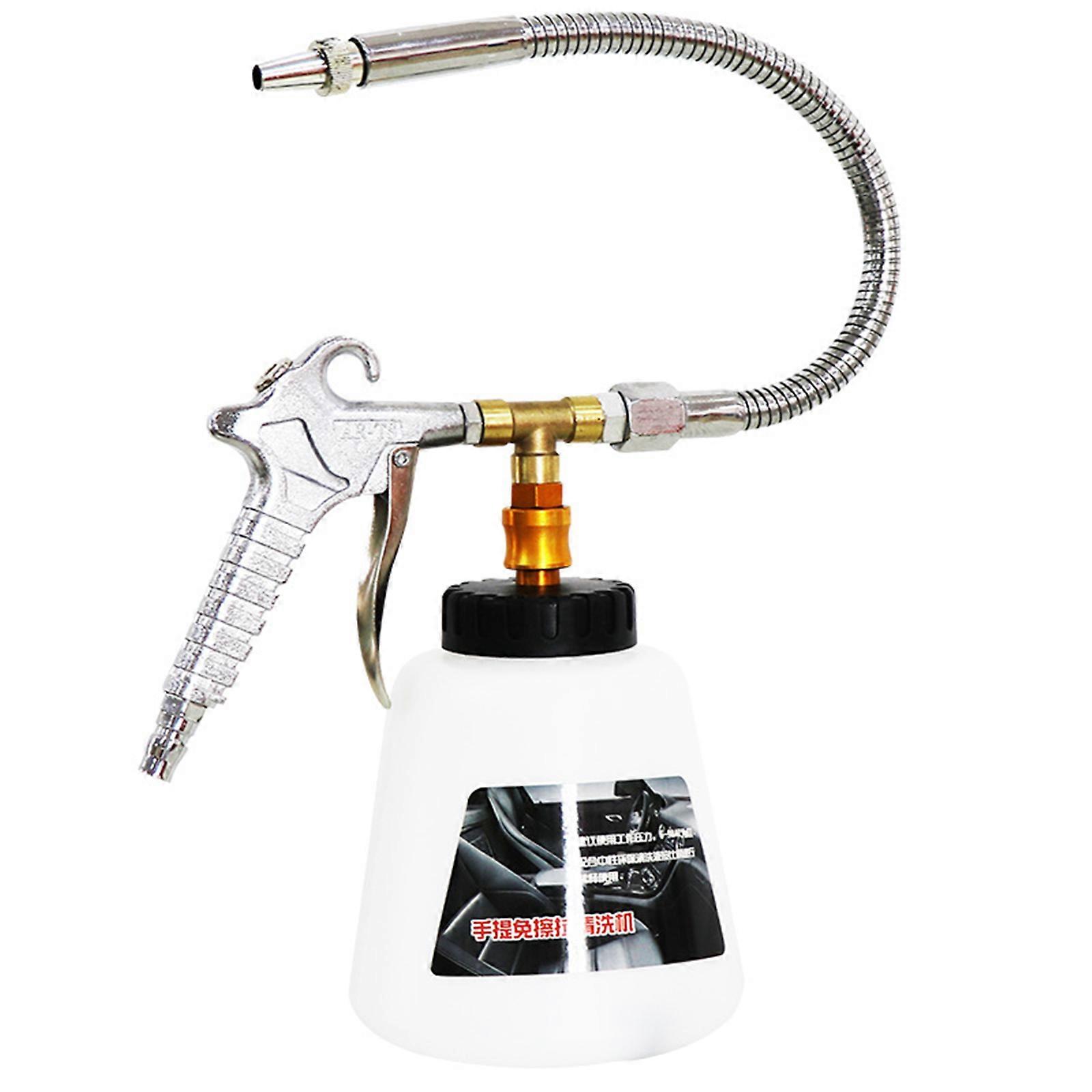 Double Function Engine Compartment Cleaner Tool Flexible Rotating Metal Hose Car Engine Cleaner Device for Deep Cleaning Multicolor