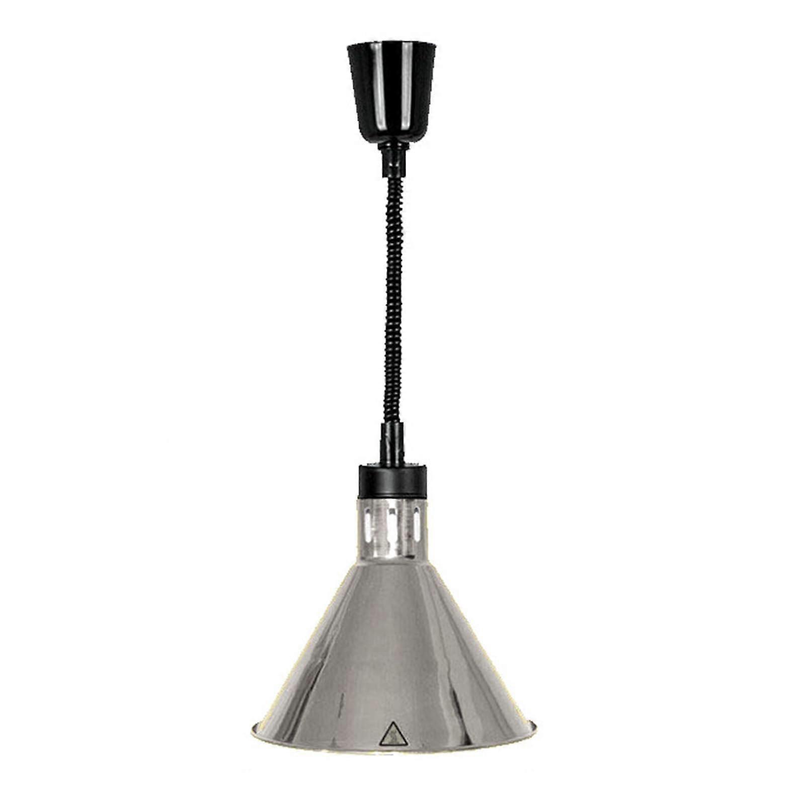 Hanging heat lamps for buffets, 250W heat lamp for buffets with telescopic range 60–180 cm for buffet kitchen restaurants (H).