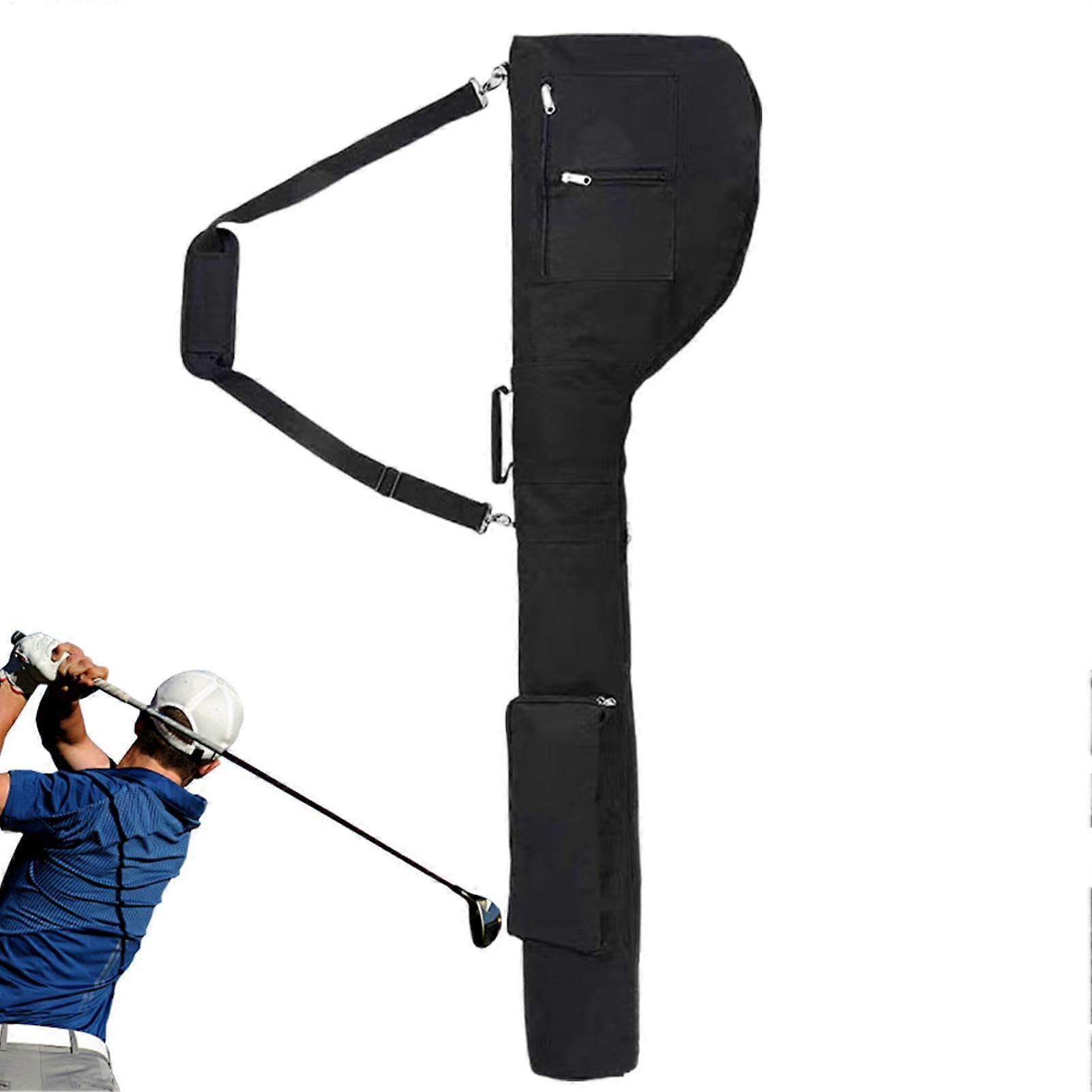 Golf Bag Storage - Portable Golf/Club Organizer With Multiple Pockets, 126 x 32 Cm - Ideal For Family And Friends
