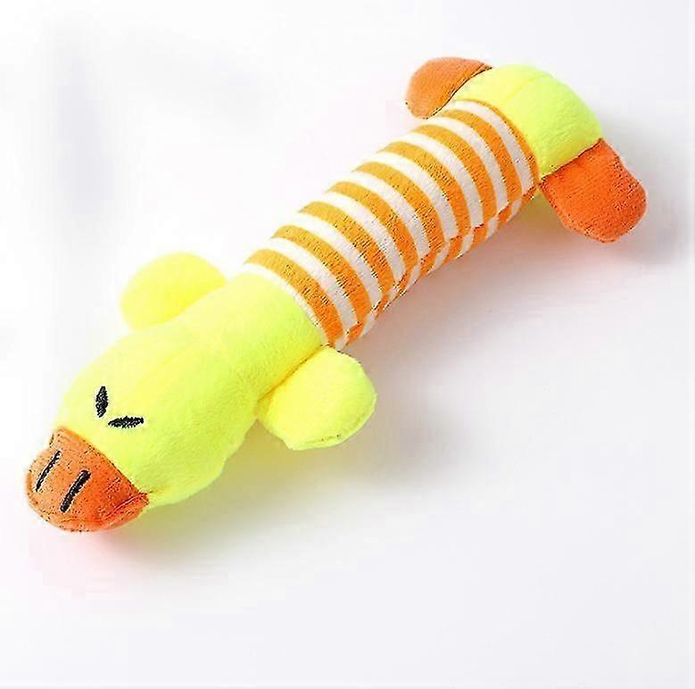 Pet Dog Funny Fleece Durability Plush Dog Toys Squeak Chew Sound Toy Fit For All Pets Elephant Duck Pig Dog Plush Toys