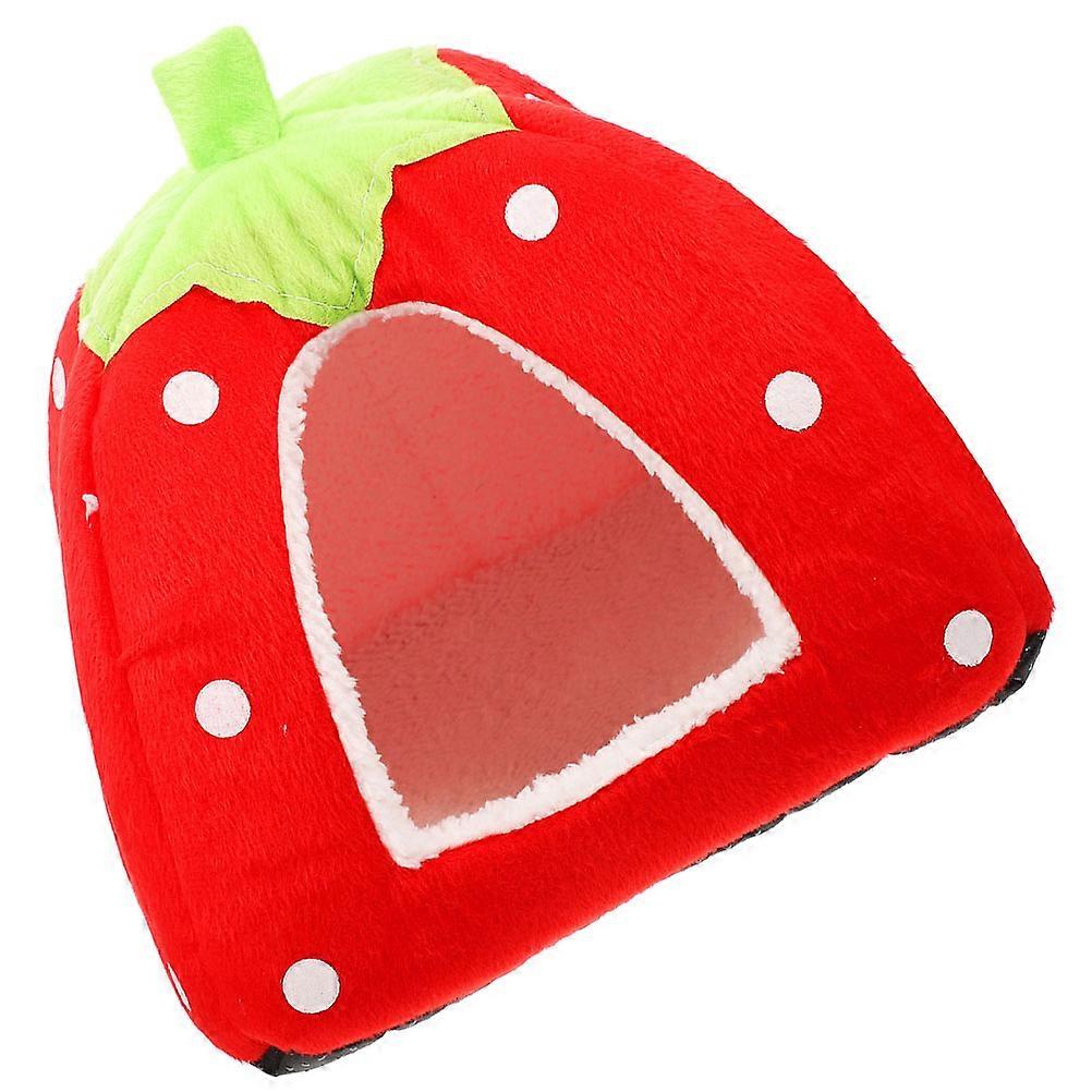 Hideout Tent for Pets – Adorable Cartoon Design Guinea Pig Bed House, Warm Comfortable Shelter for Hamster and Small Animals in Winter