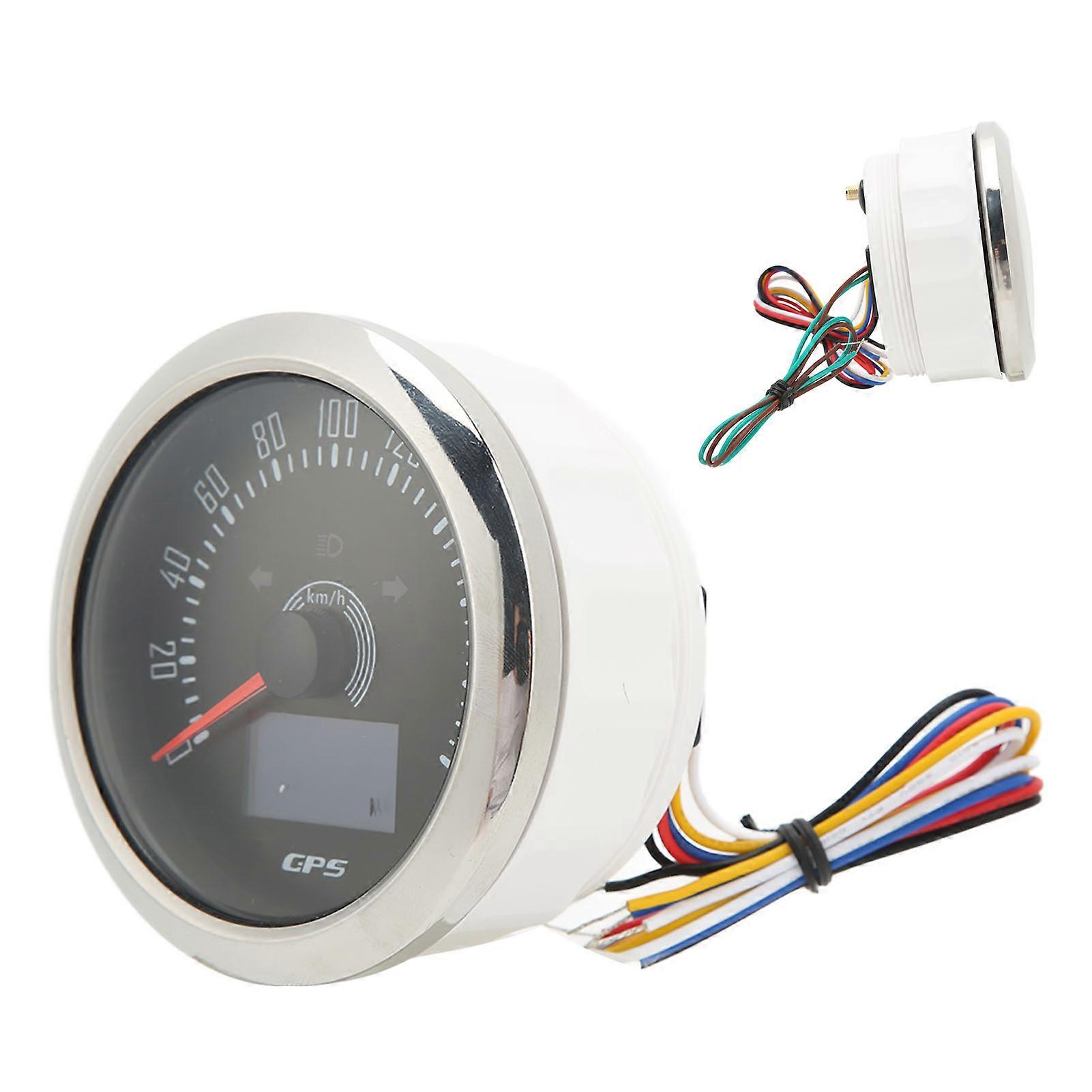 3 in 1 GPS Tachometer 200KM/H 85mm 9‑32V 7 Color Backlit Antifog Universal for Boat Car RV Motorcycle