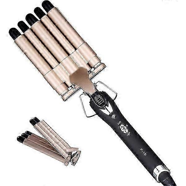 Curling Iron - Ceramic with 5 Cylinders in Black