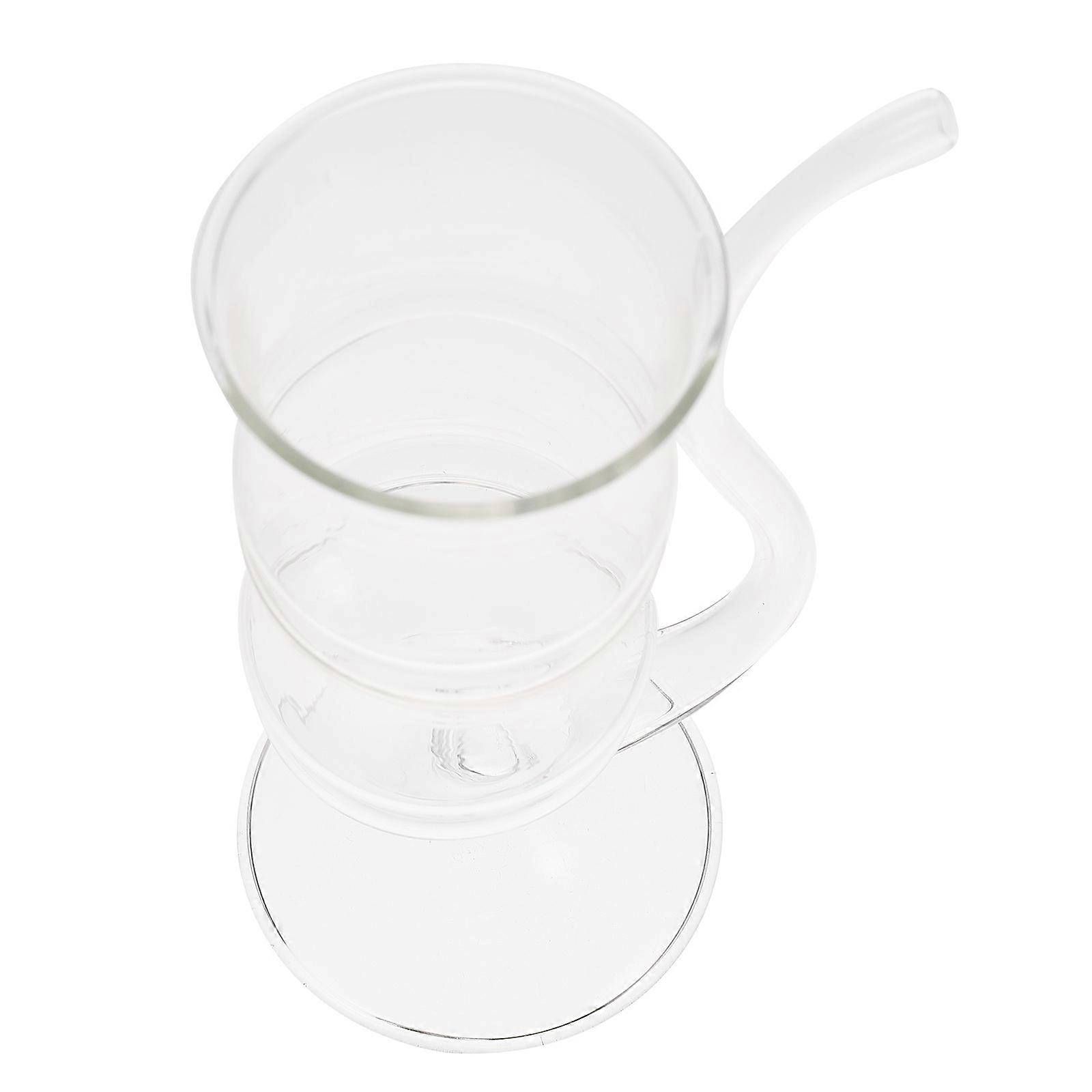Glass Beverage Cup Aesthetic Transparent Cup Suitable for Adults Housewarming present 200ml 1Set