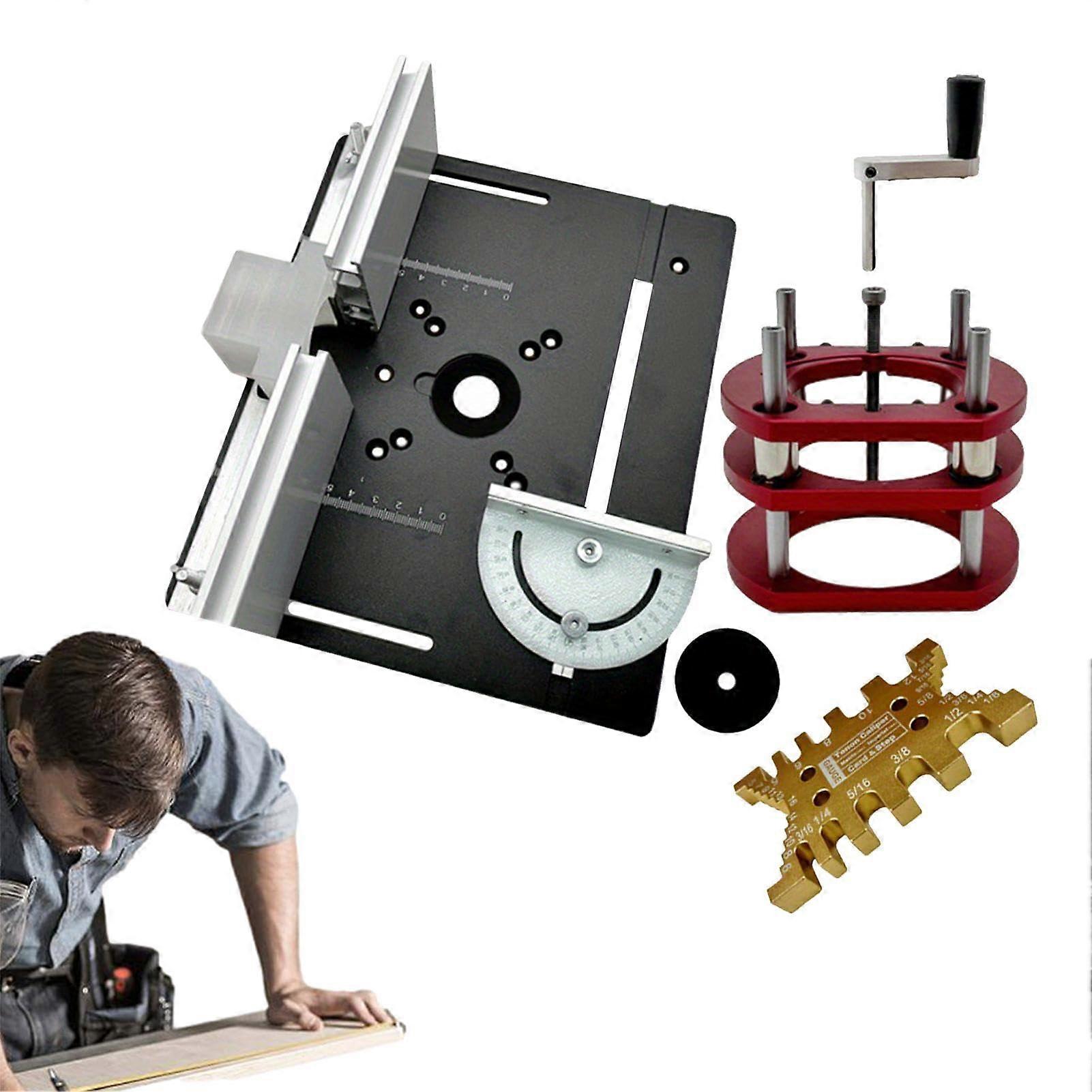Router Metal Router System Kit, Manual Lifting Kit, Table Saw Insert Base Plate