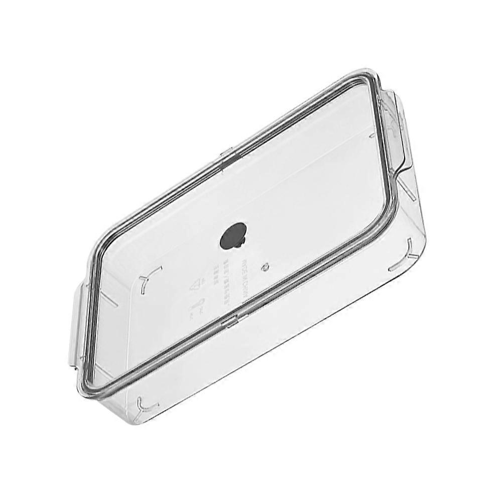 Fridge Organizer Food Container Insulated Food Container Household Users Refrigerator Use Rectangular PET Waterproof Separate Grids Storage 1Set