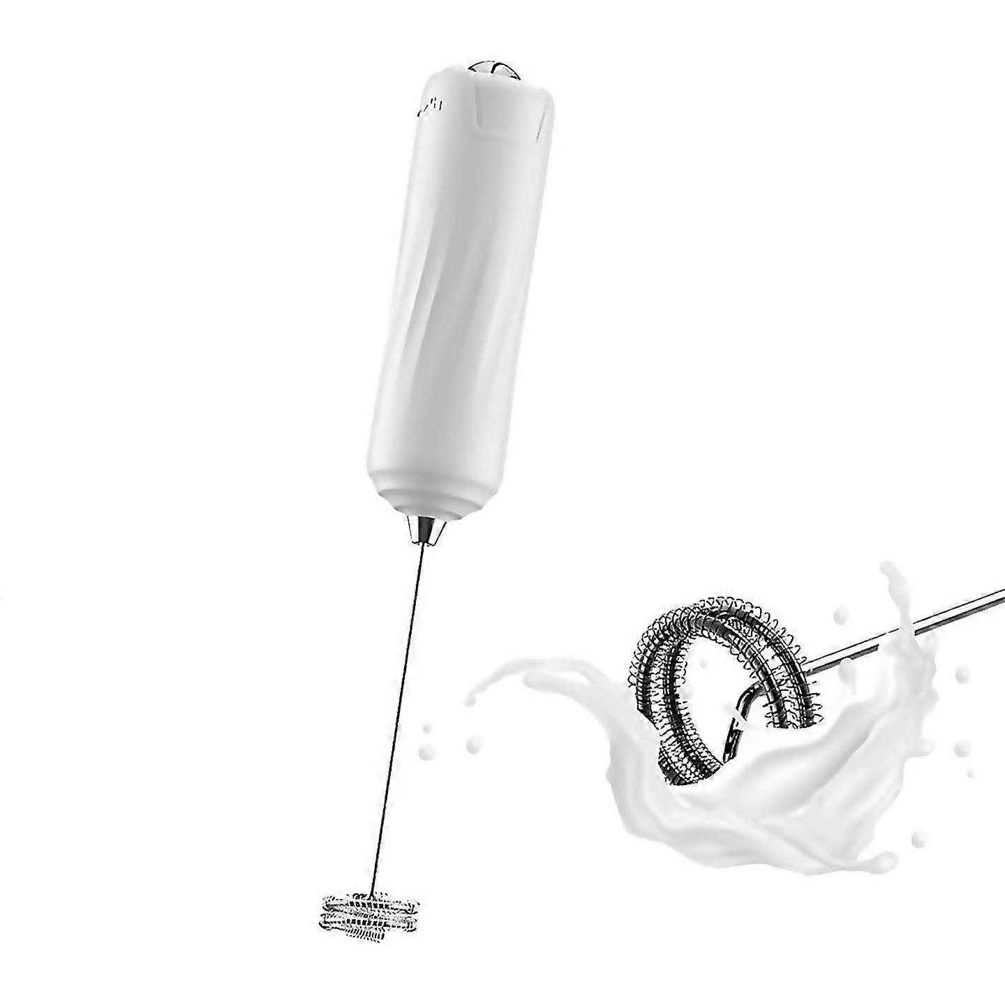 Für Handheld Elektrischer Milchaufschäumer Mini Foam Maker Getränkemischer Weiß