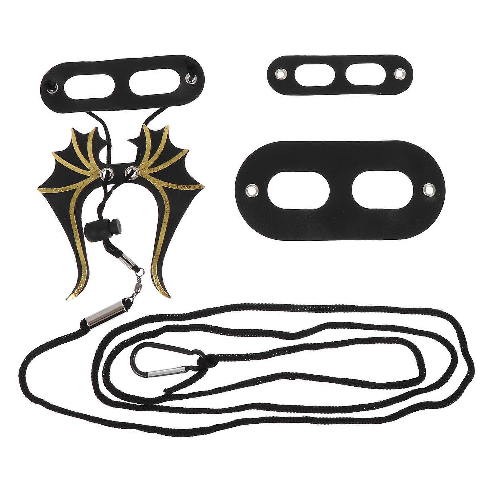 Black Walking Rope Adjustable Training Harness for Small Reptiles 1 Set