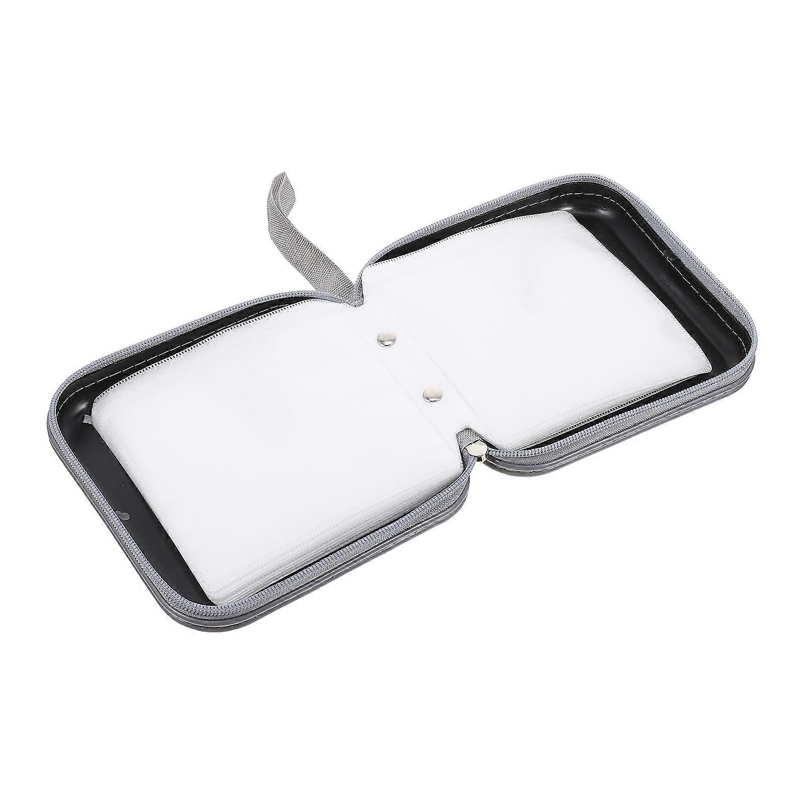 Disc Storage CD Case DVD Organizer Space Saving Black 5.9×5.9×2in Users With /Dvds 1Pack