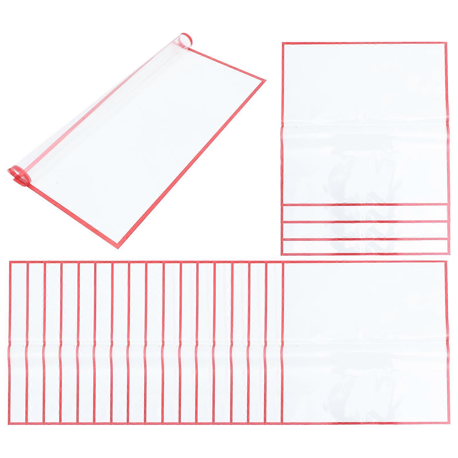 Flower Bouquet Paper Square Elegant Design Red BOPP Waterproof 20Sheets