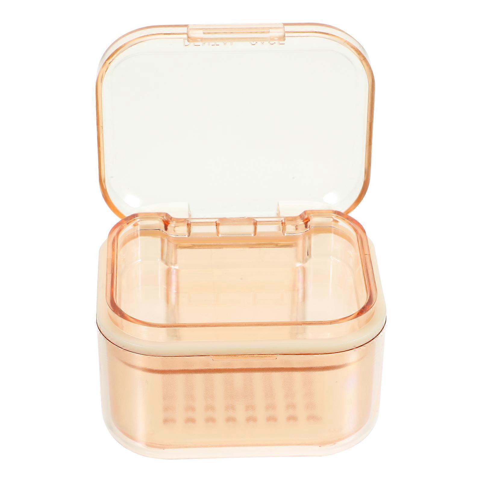 Travel Retainer Case Retainer Container Case People With Braces Indoor Use 8X7.3cm Moisture Drainage 1Pack