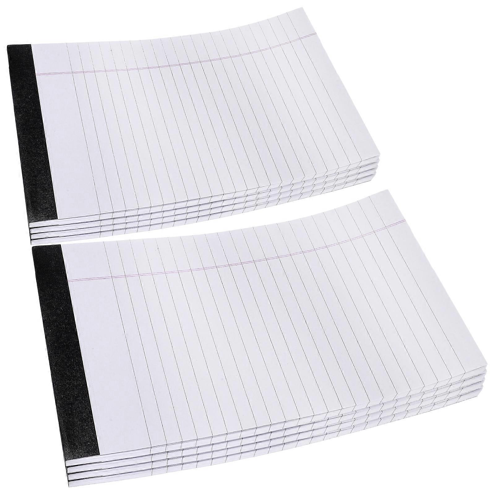 8 Lined Notepad Refills, Tearable Memo Pads for Office and School, Smooth Writing Surface, Legal Pads with Minimal Ink Smudging and Bleed Through