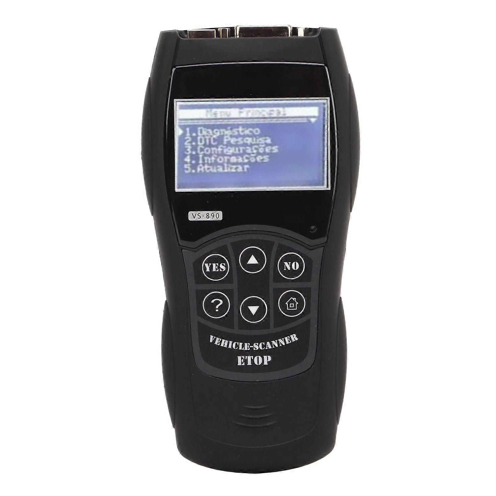 Car Diagnostic Scanner LCD Backlight Display 16 Pin 12V Multilanguage Auto Diagnostic Tool 