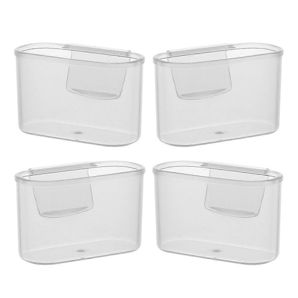 4pcs Hanging Fridge Organizer Sauce Bag Holder Side Door Storage Box for Sauces, Condiments, Snacks Space Saving Vertical Storage Solution