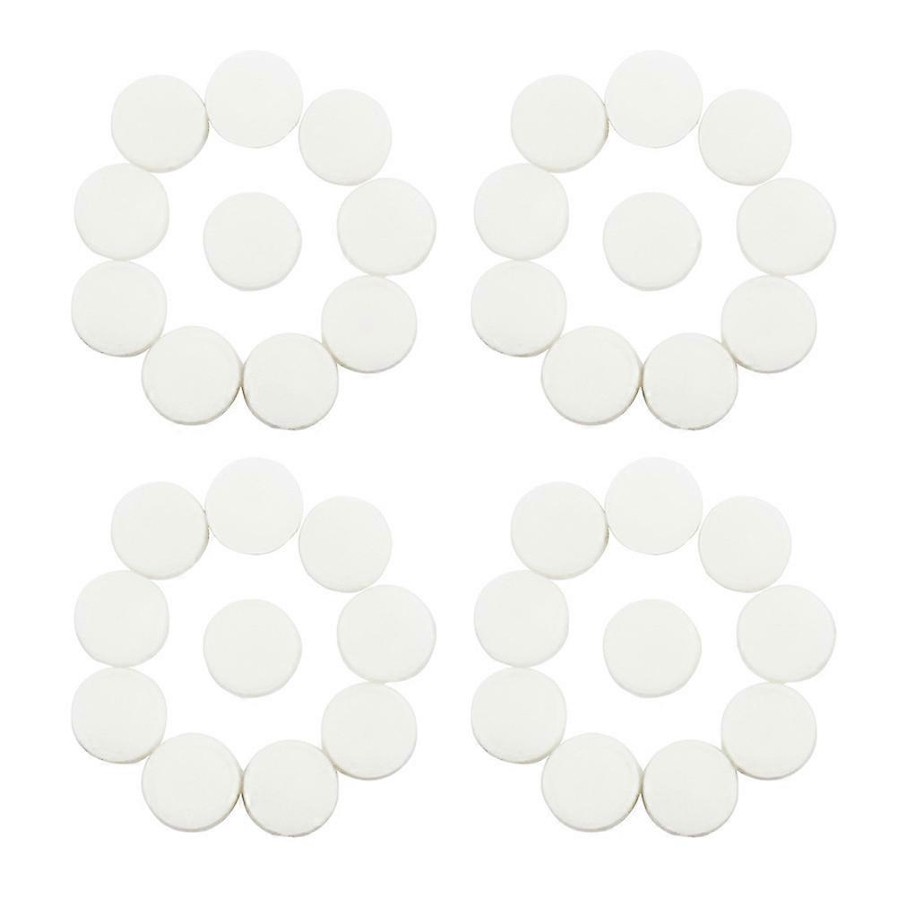 Flute Plug Covers for Musical Instruments Made of Safe Durable Silicone White Color 40 Pieces