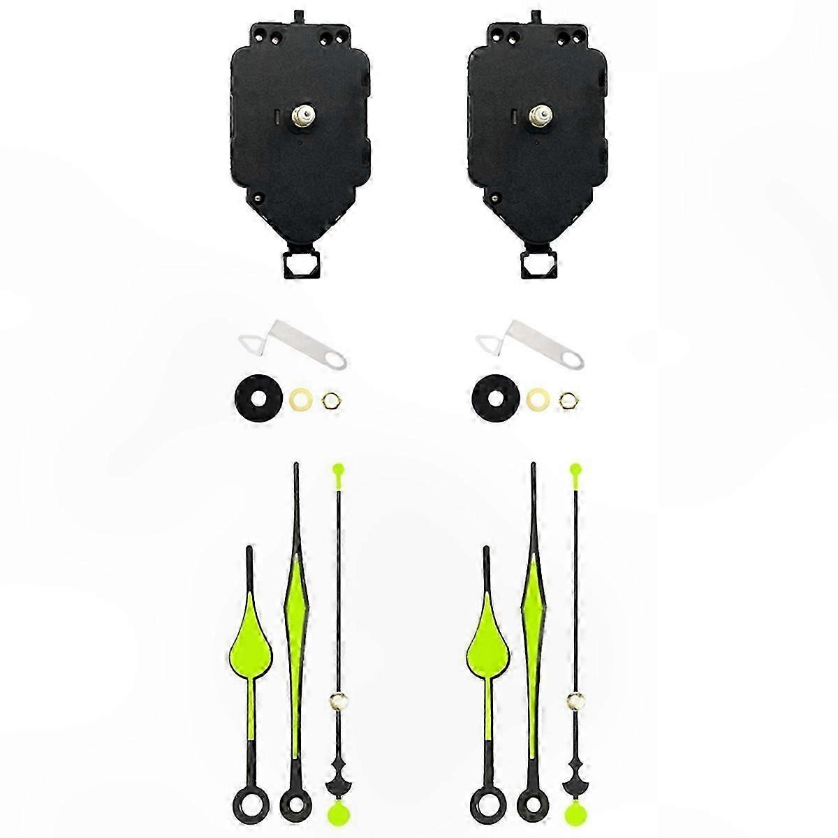 Quartz Clock Movement Kit Replacement Parts 2-Pack