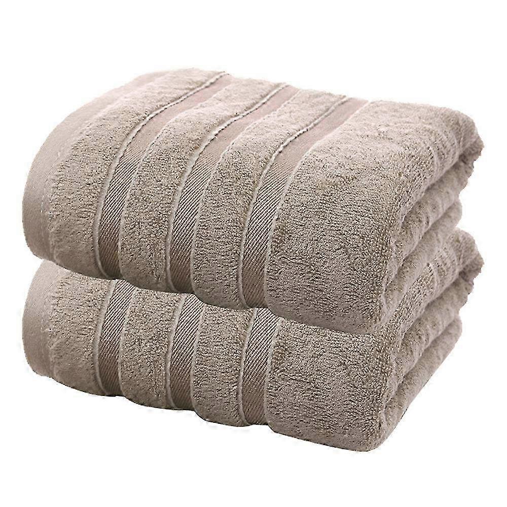 2-Piece Extra Large Bamboo Fiber Bath Towels - Super Soft & Highly Absorbent for Comfortable Drying After Showers & Baths