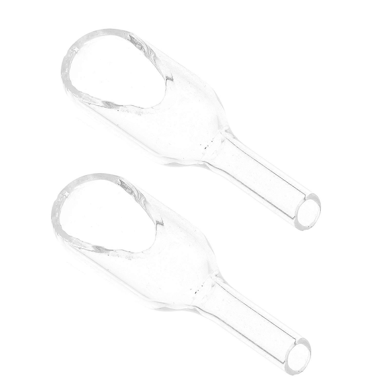 Clear Round Weighing Boat Set 2Pcs Weighing Funnel For Scientific Experiment 20*60mm Quantitative Transfer