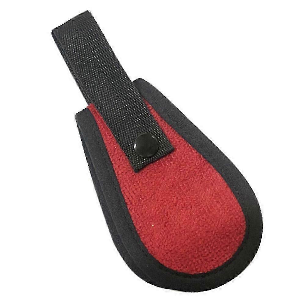 Golf Cleaning Brush Wiper Rectangular Shape Red 11X7X1cm 1Pack