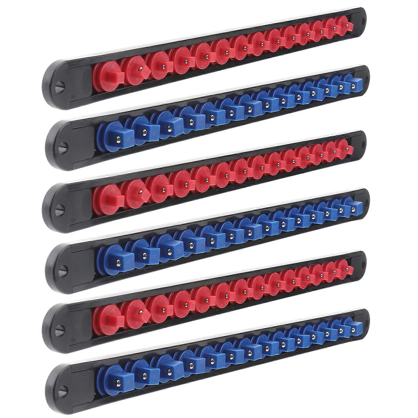 6pcs Socket Holder Organizer Multi Function Sleeve Frame for Durable Tool Storage and Clutter Management