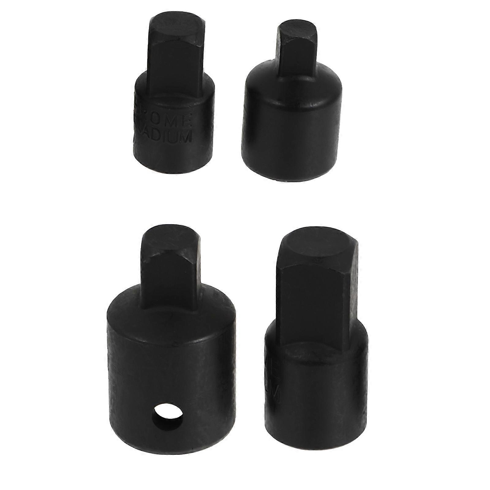 Socket Tools 4 Pcs Sturdy Socket Adapter Set For Automotive Repair Black High Torque Durable
