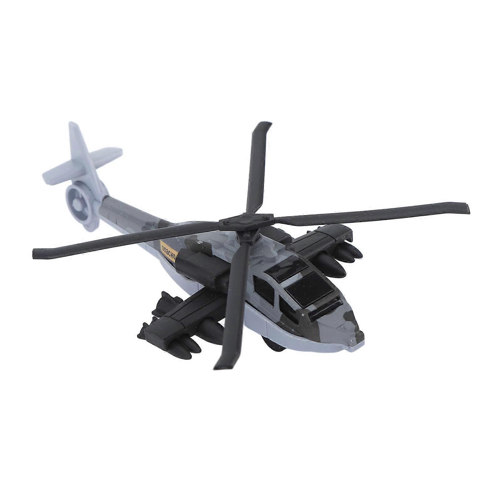 Armor Car Plane Kit Alloy Rotation Pull Back Adjustable Stimulation Armor Airplane Model Set for Children Fighter ( Grey)