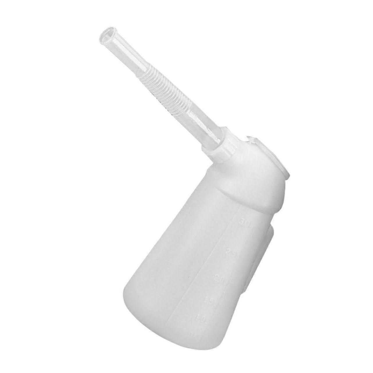 Hand pump for sturdy oil container with spout for precise refilling of cars, motorcycles, and boats, manual for clean operation.