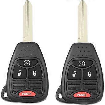 Reemplazo de llavero para Jeep Wrangler 2009-2018/ Control remoto de entrada sin llave Jeep Compass Patriot 2010-2017 OHT692713A (Paquete de 2)