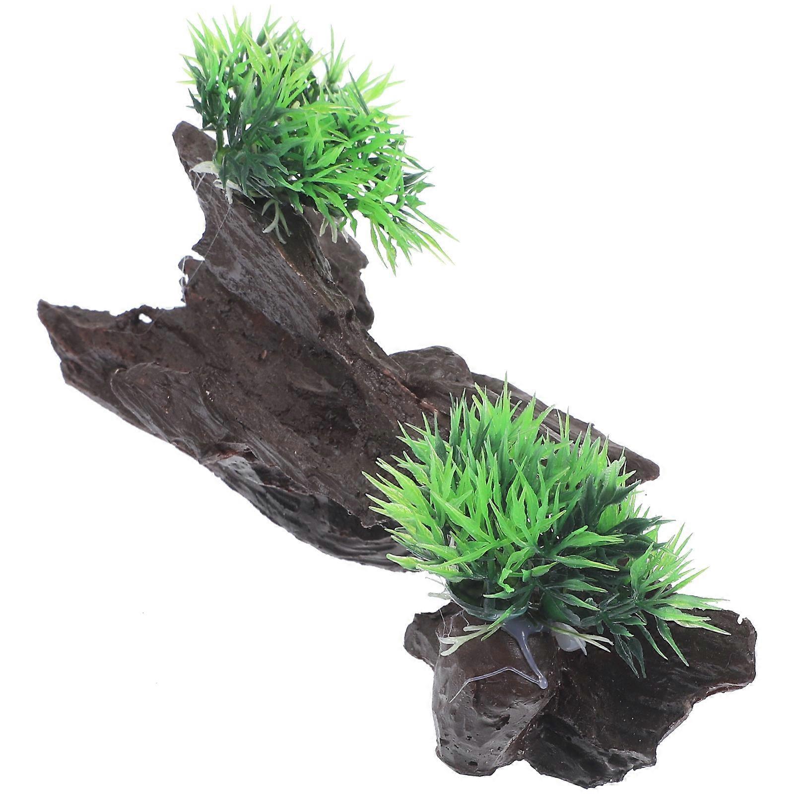 Aquarium Logs For Fish Tank Decorative Fish Hideout Multi Resin Rockery Shape For 1Pack
