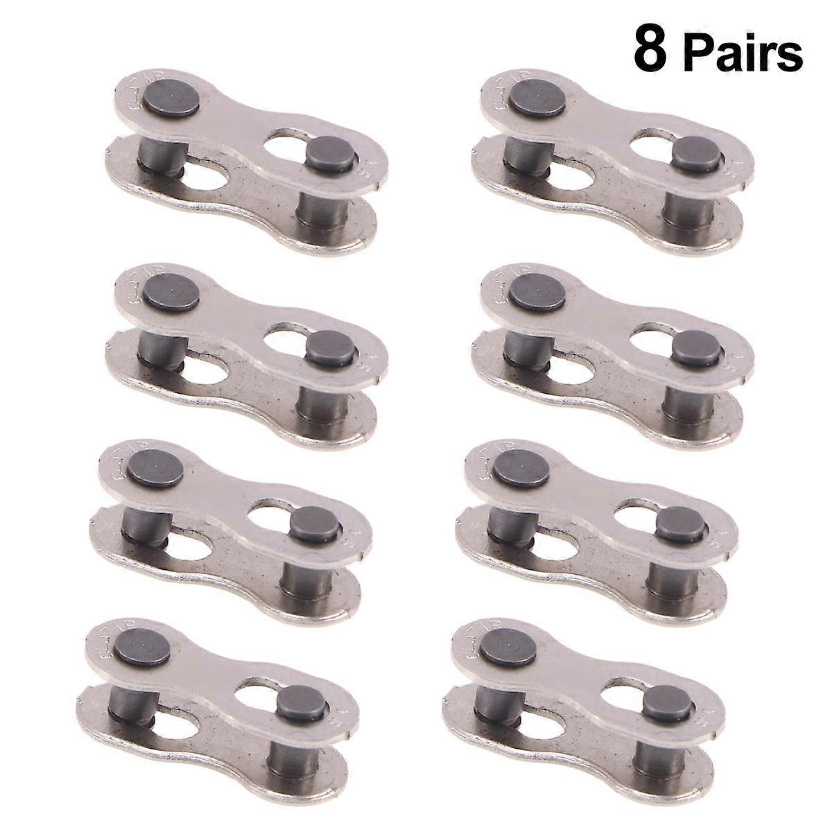Bike Chain Joint with Smooth Surface and Good Texture for Mountain Bike in Silver Color 8 Pairs
