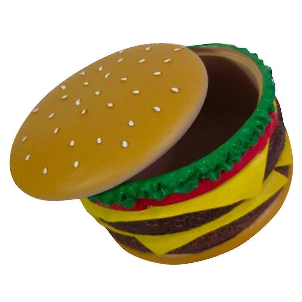 MLINS Hamburger Shaped Jewelry Box Resin Desktop Container