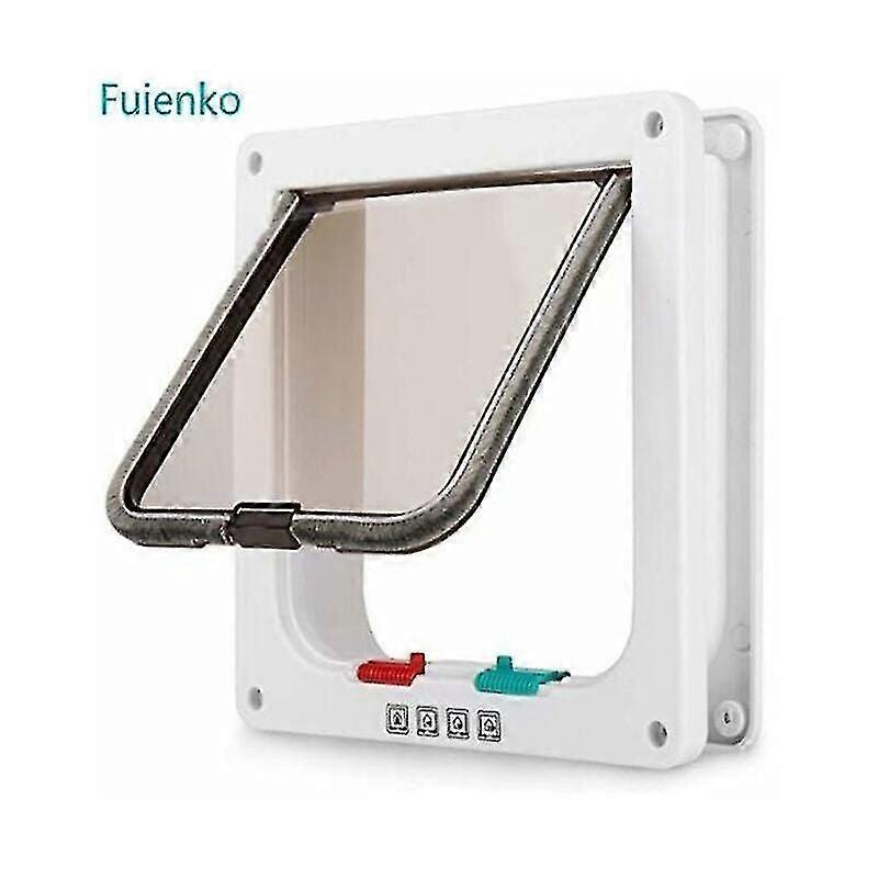 Intelligent kattlucka - Vit, 20 x 19 cm