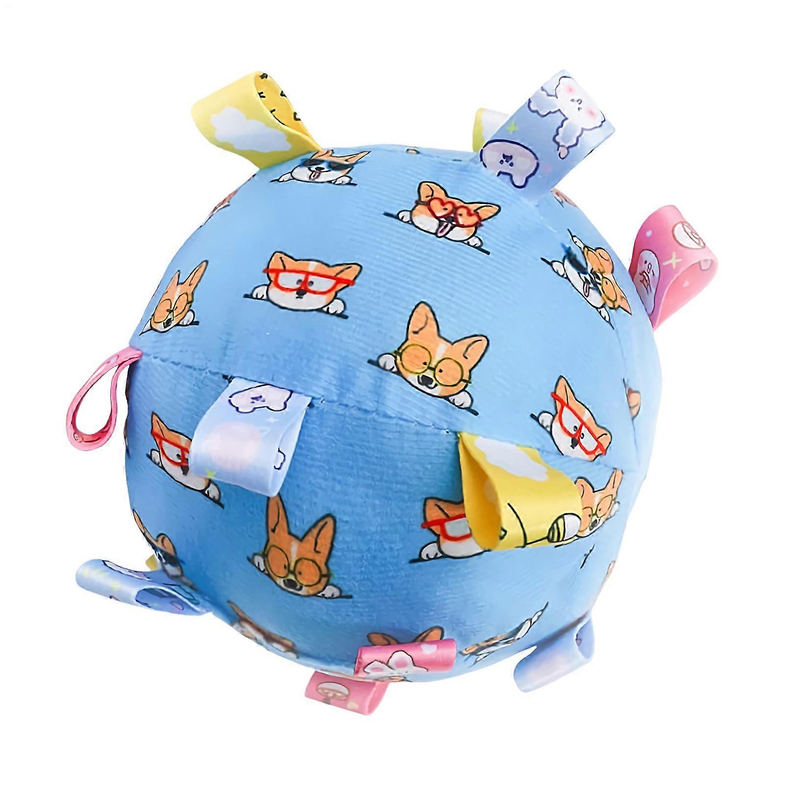 Pet Rubber Squeaky Ball Dog Toy - Durable Chew Material for Dental Cleaning | Suitable for All Dog Sizes