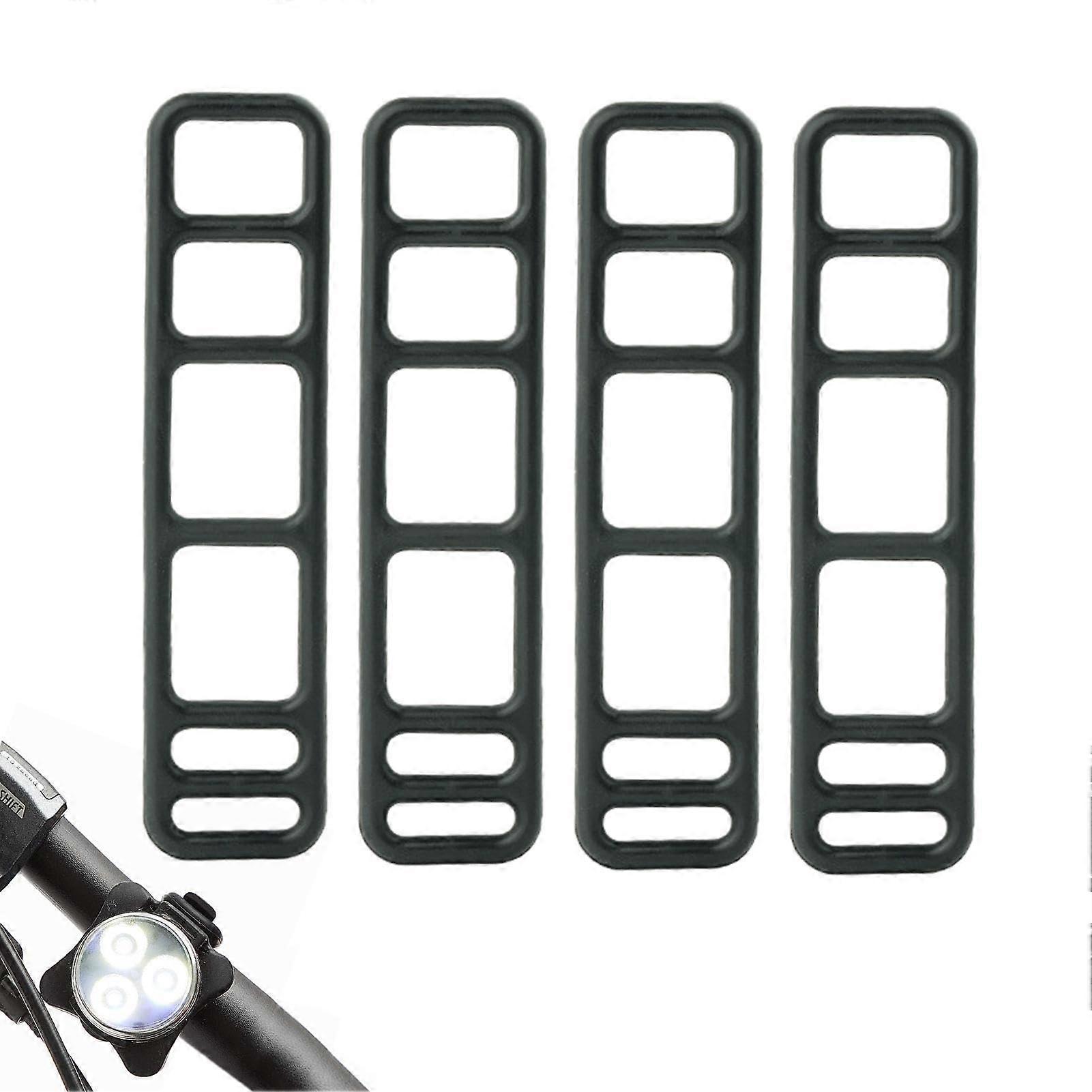 Perforated Strap Bicycle Silicone Mounting Tape 100mm, Elastic Torch Holder and Mounting Straps for Compact Accessories