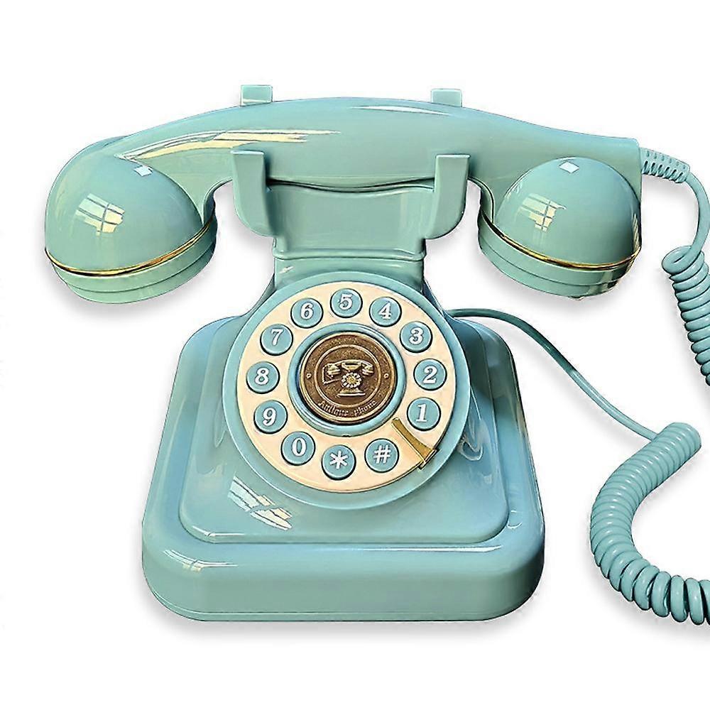 Retro Rotary Telephone with Voice Recorder 32GB TF Card Call Recording Message Book Classic Desk Phone for Home Office Decor