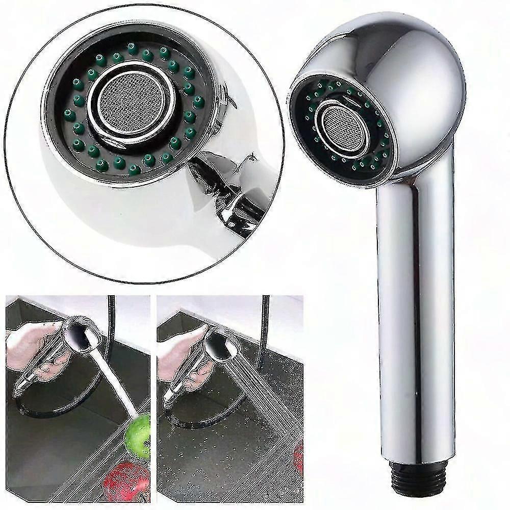 Pull Out Spray Kitchen Faucet Handheld Shower Head Splash Proof 2 Function Mixer Tap