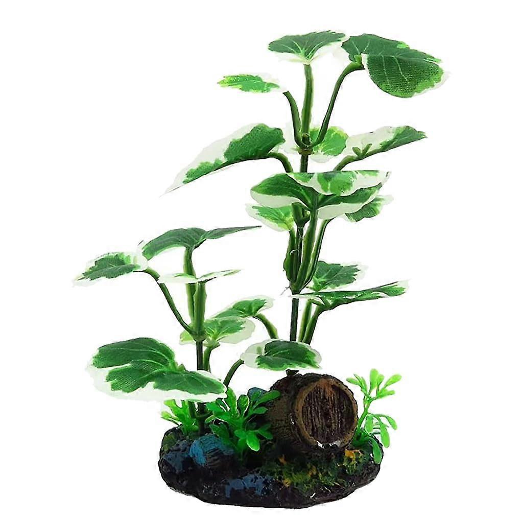 Artificial Water Plant for Aquarium Decoration, Plastic, Creative Landscape with Base, Single Piece, Model 801101