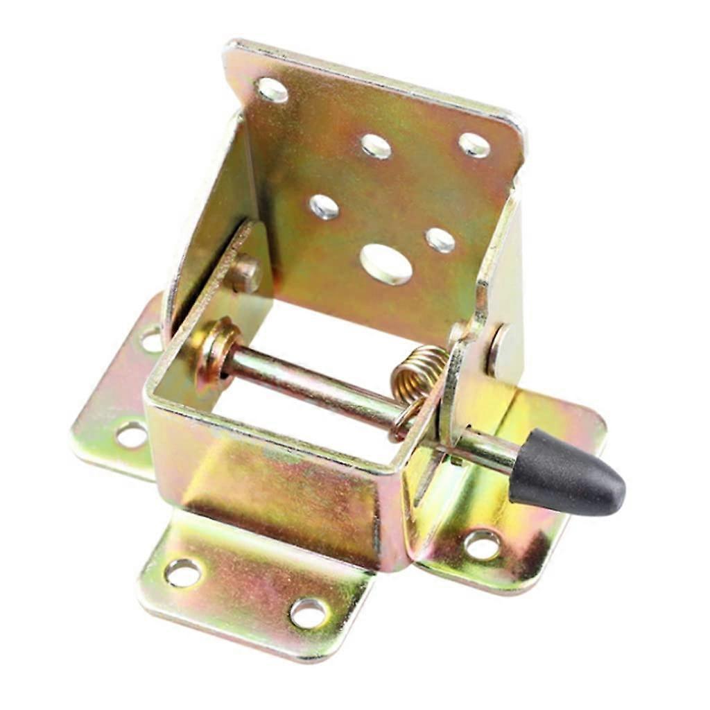 Lockable Folding Hinge for Iron Table and Chair Legs, Self-Locking Mechanism, Durable Design, Compact Size
