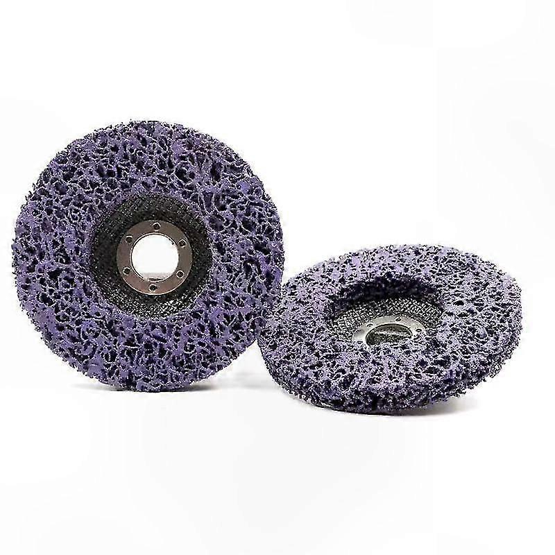 Purple Polyester Polishing Discs, 115mm, 2-Pack, Effective Wheel for Surface Finishing