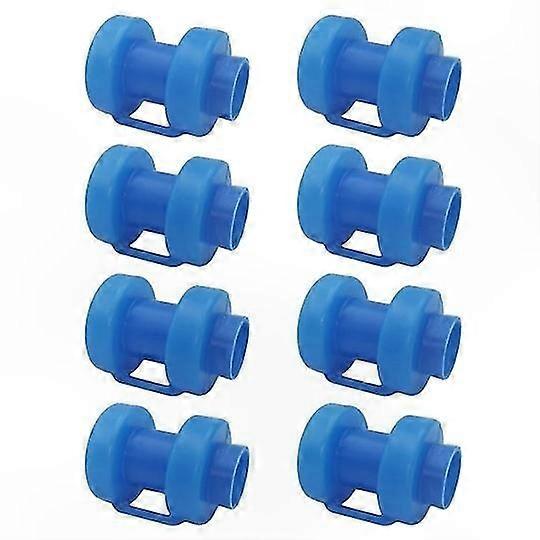 Trampoline Net Rod End Caps, 8 Pack, 25mm Diameter Replacement Parts for Trampoline Frame (Blue)