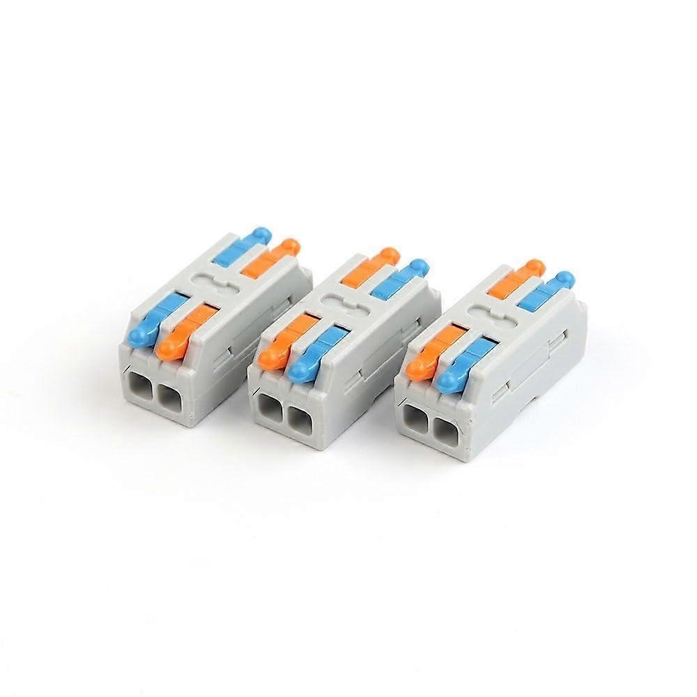 10pcs Two-In-Two-Out Quick Wiring Electrician Wire Connectors for Soft and Hard Wires, Durable and Easy Install