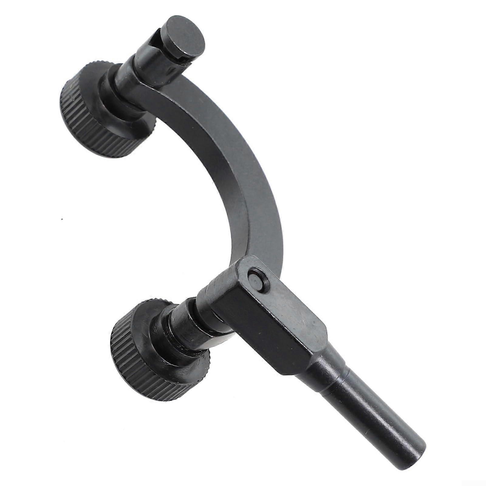 Dial Indicator Holder - Half Round Test Stand for Dovetail Indicators, Compatible with Stems, Precision Measurement Tool