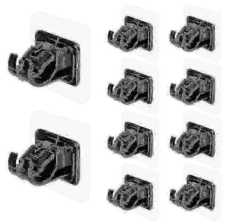 Αυτοκόλλητα άγκιστρα κουρτινόξυλων - 8 τεμαχίων χωρίς σετ στήριξης κουρτίνας για κουρτίνες CHUNC