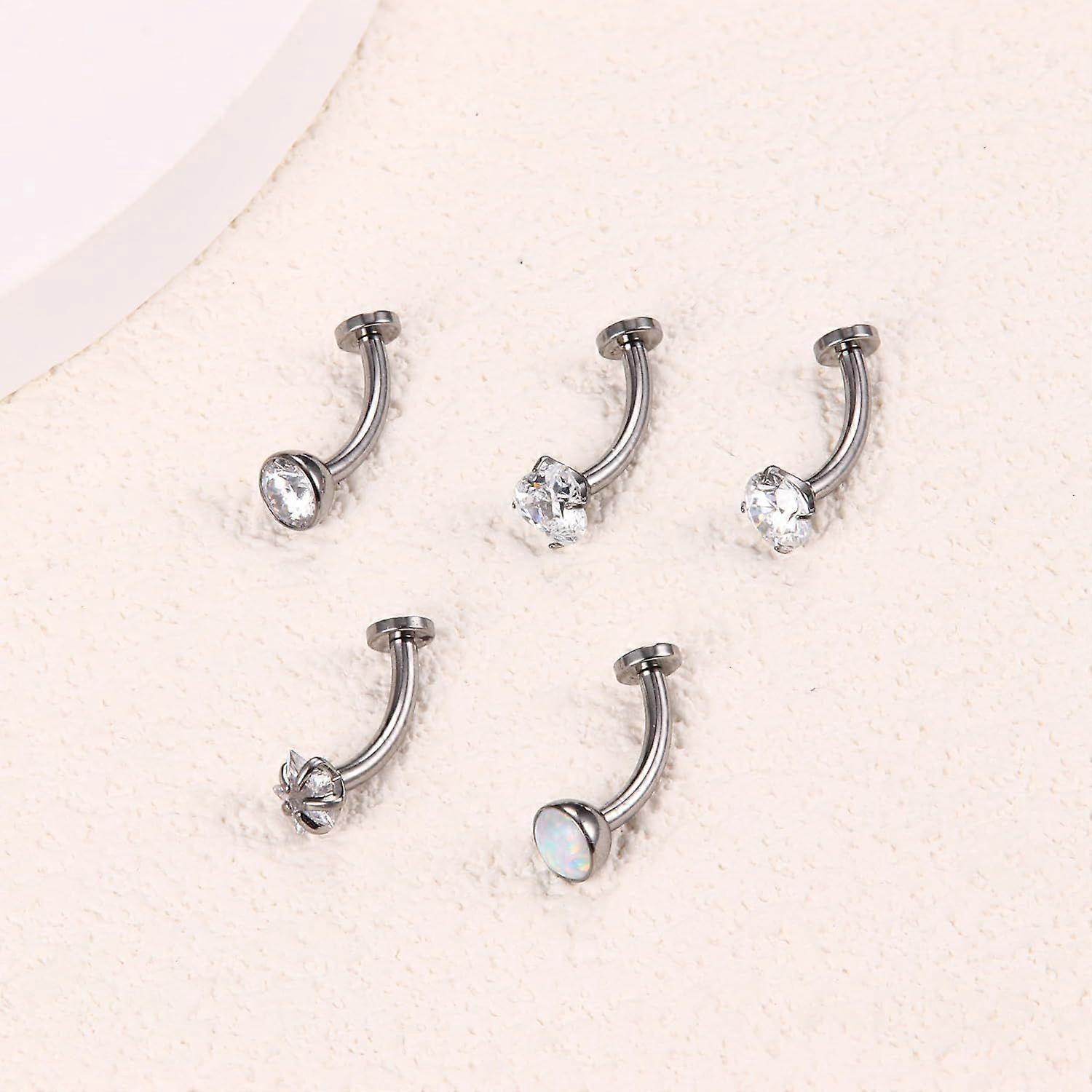 Floating Titanium Belly Button Rings Hypoallergenic G23 Titanium Internally